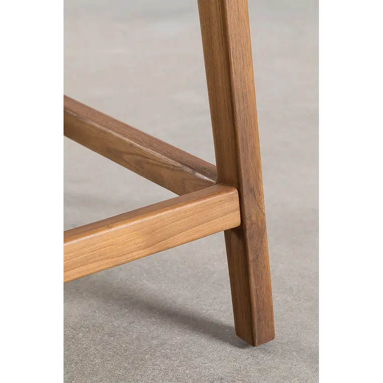 Taburete alto de jardín en madera de teca 65cm Tala 8