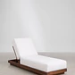 Tumbona reclinable en madera de acacia Cerena - Miniatura 3