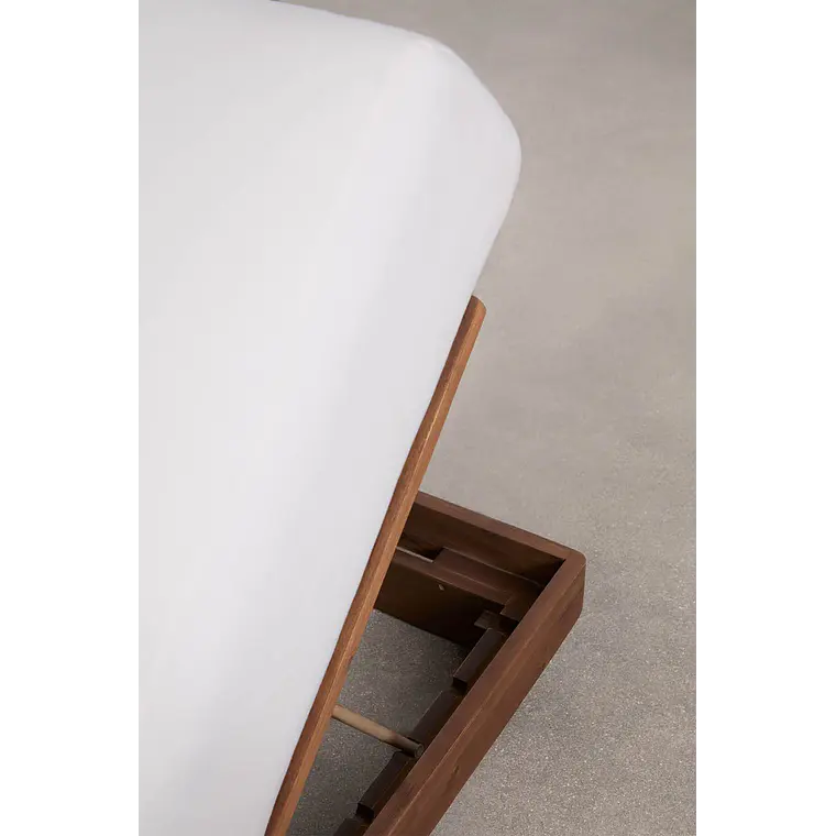 Tumbona reclinable en madera de acacia Cerena 9