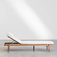 Tumbona reclinable en madera de acacia con cojín Salia - Miniatura 5