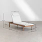 Tumbona reclinable en madera de acacia con cojín Salia - Miniatura 10