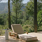 Tumbona reclinable en madera de acacia Kalina - Miniatura 1