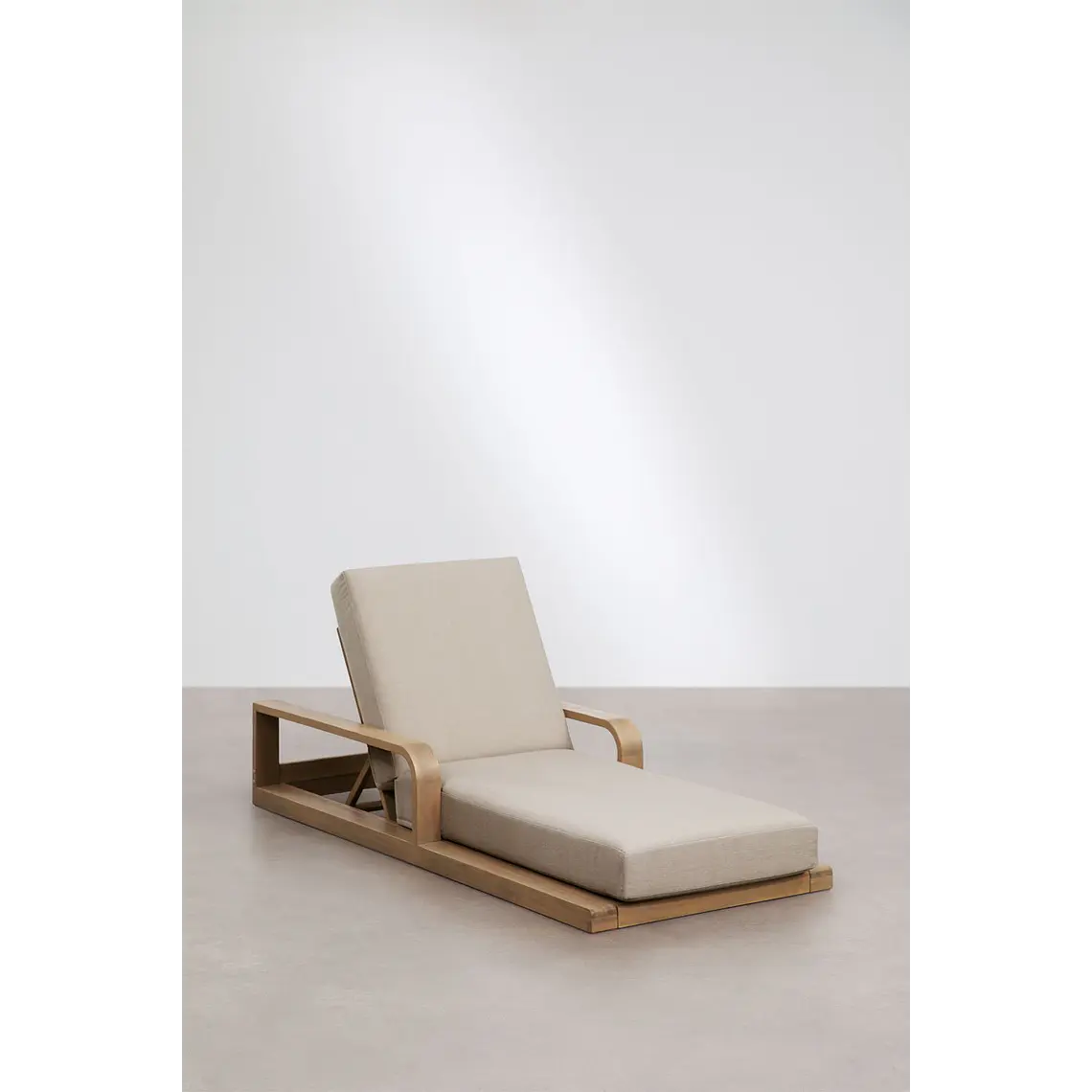 Tumbona reclinable en madera de acacia Kalina 4