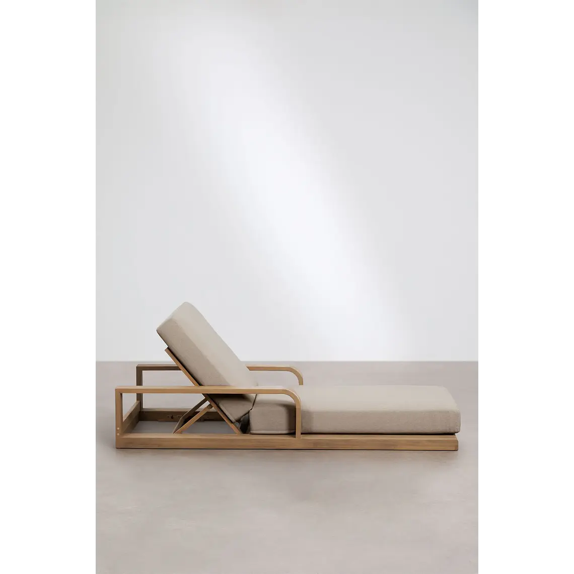 Tumbona reclinable en madera de acacia Kalina 6