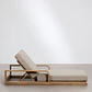Tumbona reclinable en madera de acacia Kalina - Miniatura 6