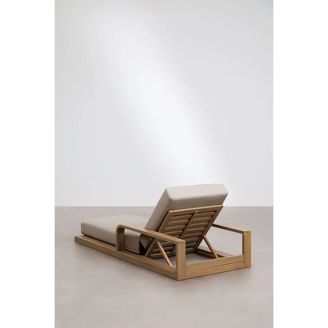Tumbona reclinable en madera de acacia Kalina 7