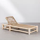 Tumbona reclinable en madera de teca Rena - Miniatura 3
