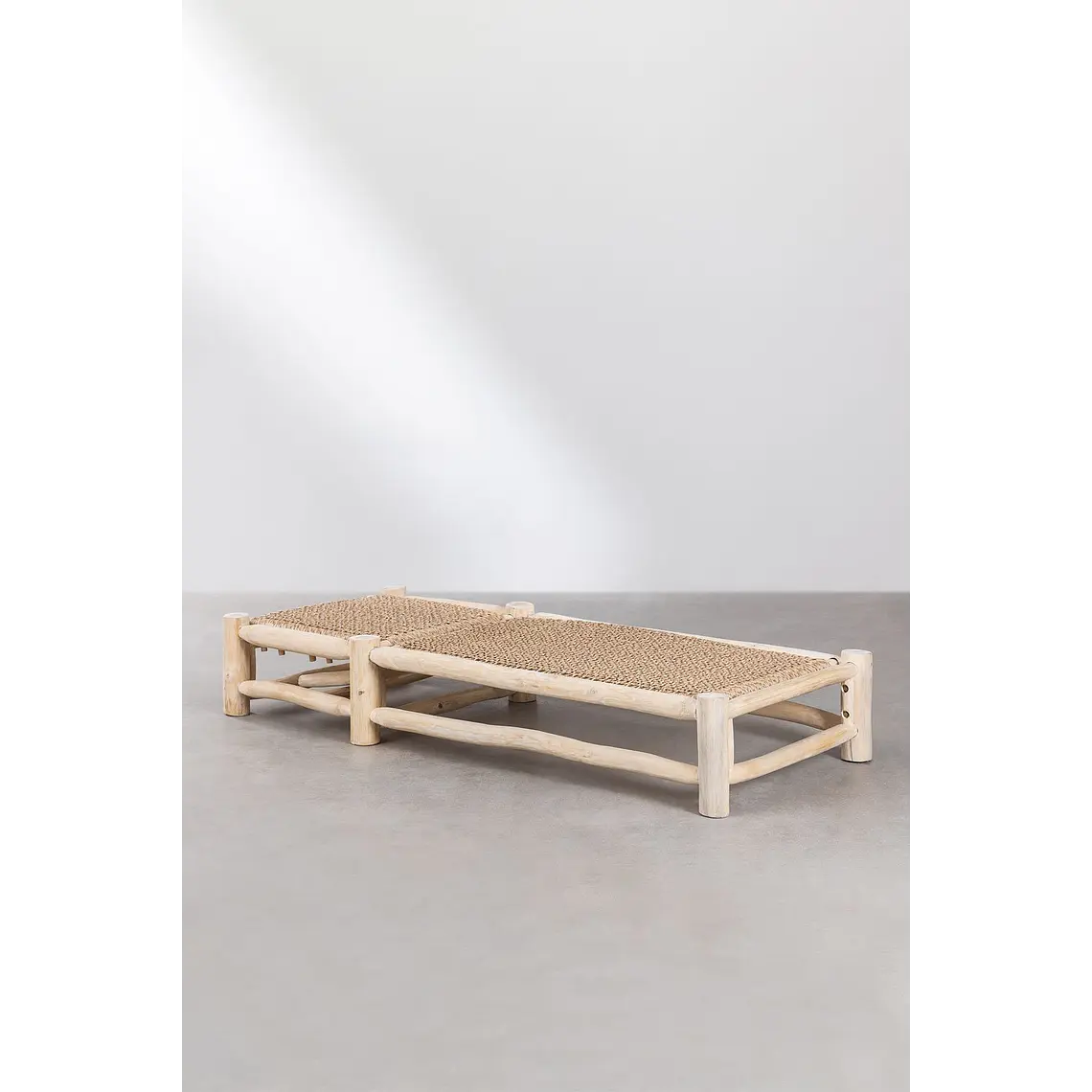 Tumbona reclinable en madera de teca Rena 4