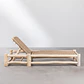 Tumbona reclinable en madera de teca Rena - Miniatura 5