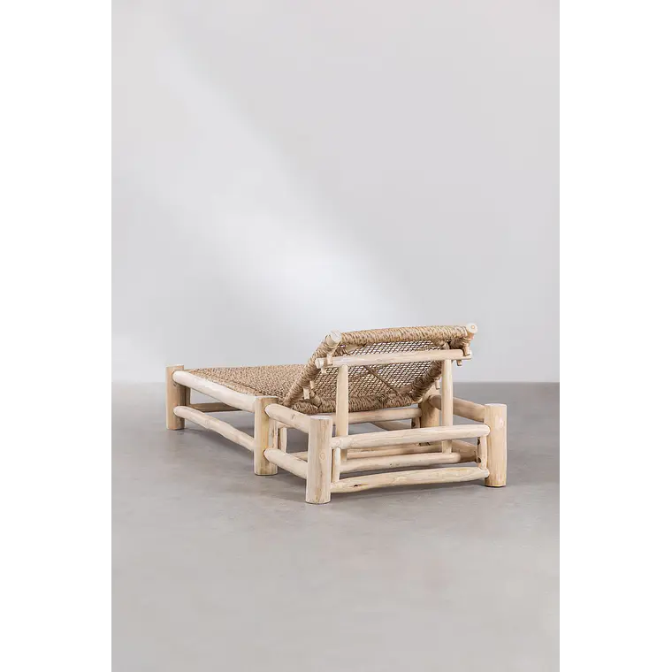 Tumbona reclinable en madera de teca Rena 6