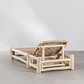 Tumbona reclinable en madera de teca Rena - Miniatura 6