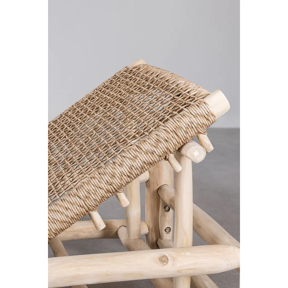 Tumbona reclinable en madera de teca Rena 7