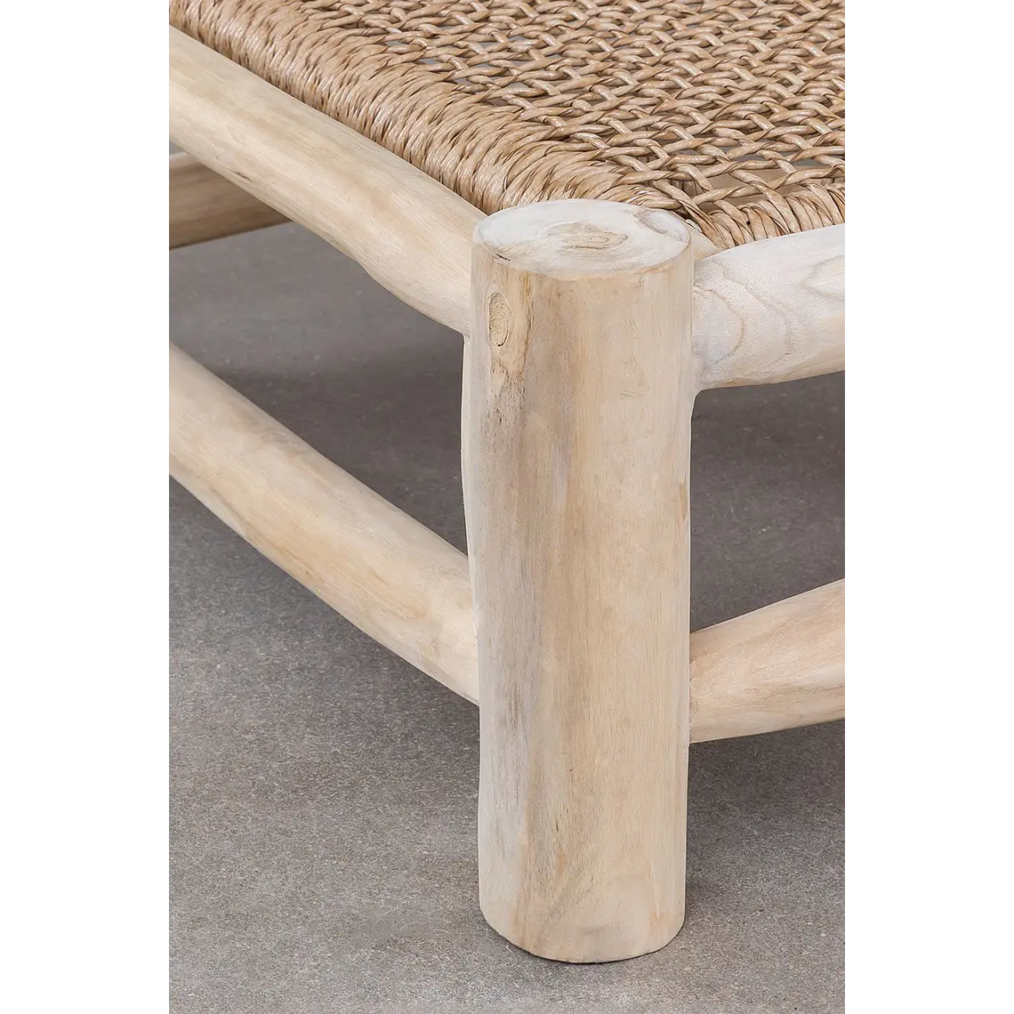 Tumbona reclinable en madera de teca Rena 8