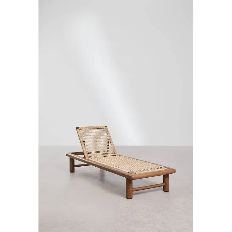 Tumbona reclinable en madera de teca Salina 4