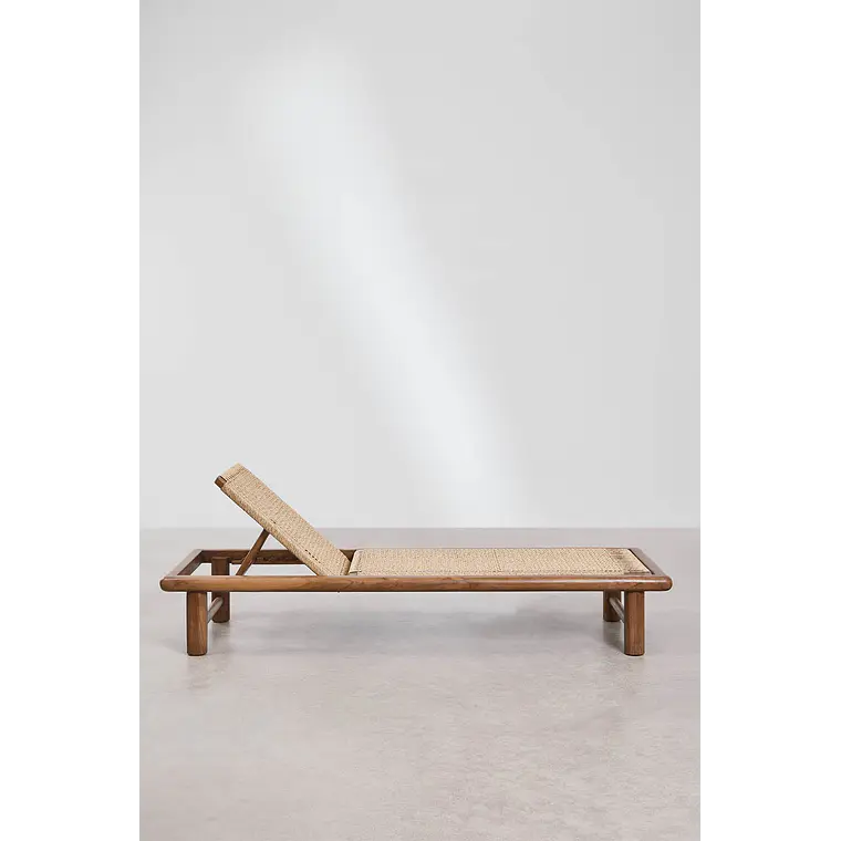 Tumbona reclinable en madera de teca Salina 6