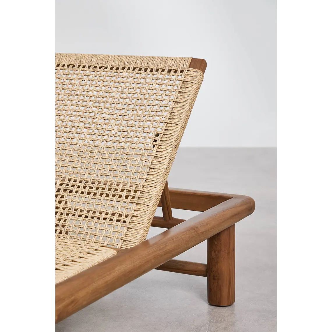 Tumbona reclinable en madera de teca Salina 8