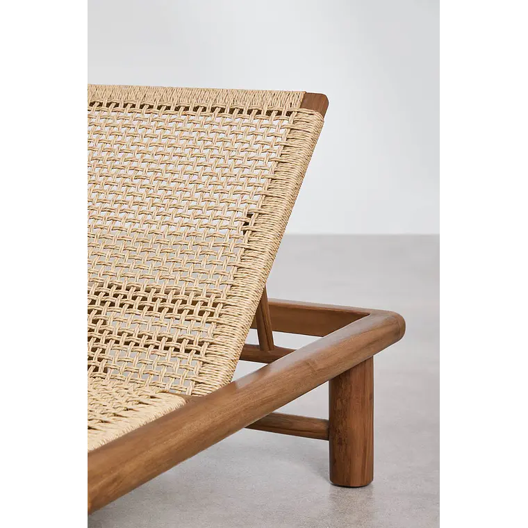 Tumbona reclinable en madera de teca Salina 8
