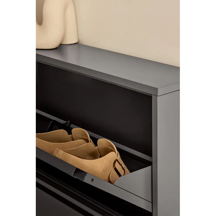 Zapatero de 3 puertas en acero Leno 4