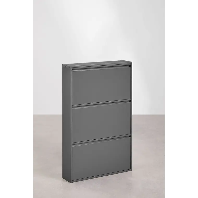 Zapatero de 3 puertas en acero Leno 5