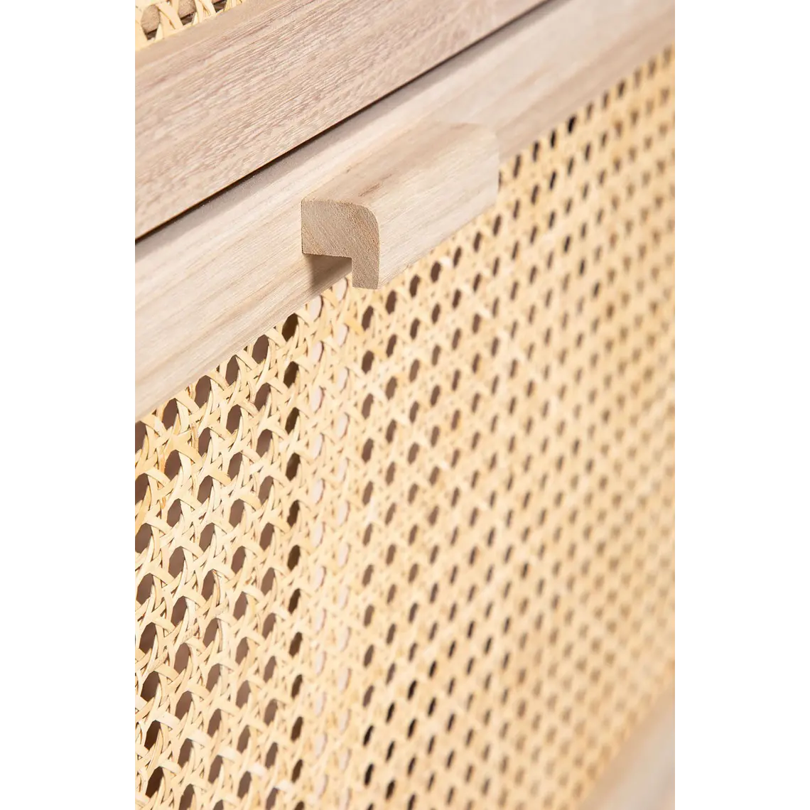 Zapatero en madera y ratán Nerio 9