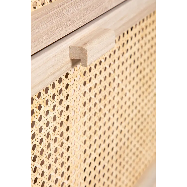 Zapatero en madera y ratán Nerio 9