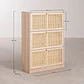 Zapatero en madera y ratán Nerio - Miniatura 11