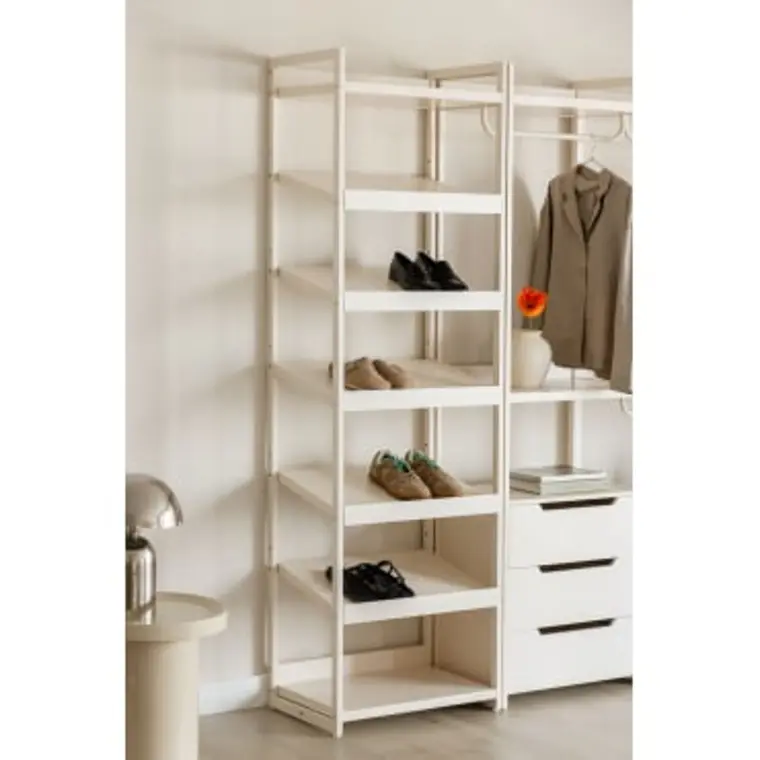 Zapatero vertical en hierro y madera Elan 1