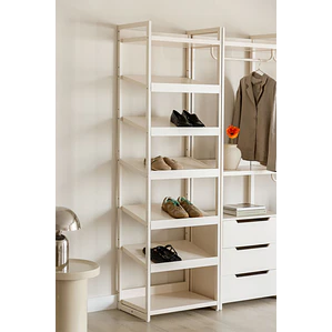 Zapatero vertical en hierro y madera Elan