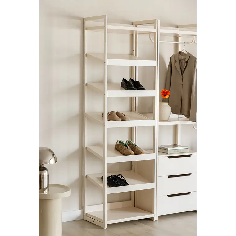 Zapatero vertical en hierro y madera Elan 2
