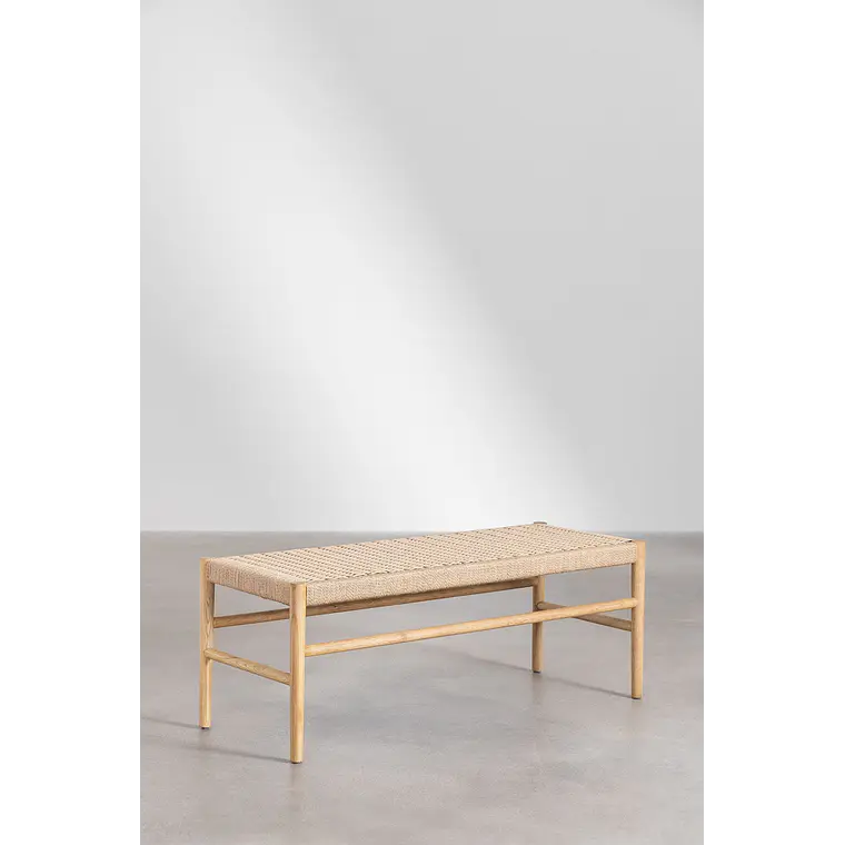 Banca de comedor Ilais en madera de roble 4