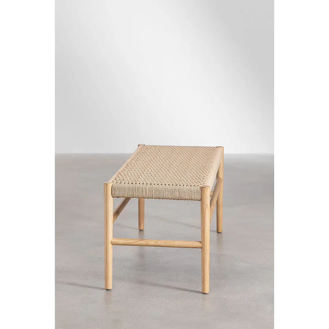 Banca de comedor Ilais en madera de roble 5