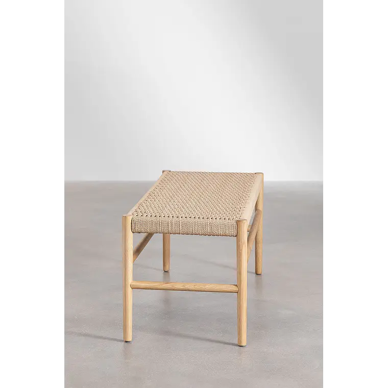 Banca de comedor Ilais en madera de roble 5