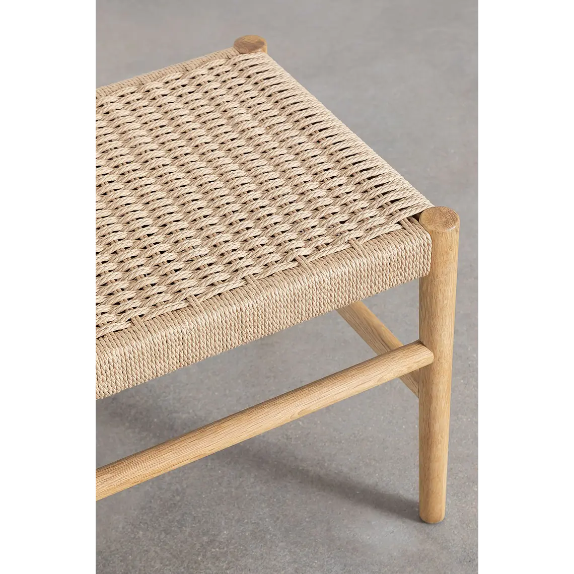 Banca de comedor Ilais en madera de roble 6