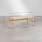 Banca de comedor Ilais en madera de roble - Miniatura 9