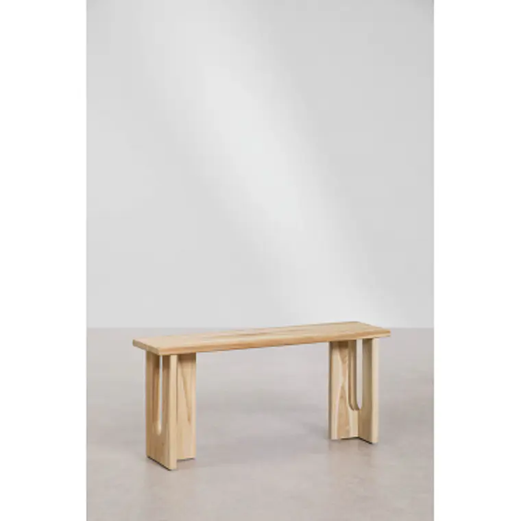Banca de comedor Lysor en madera de teca 9