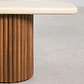 Banca de comedor Phaeor en acabado cemento - Miniatura 5
