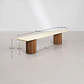 Banca de comedor Phaeor en acabado cemento - Miniatura 7