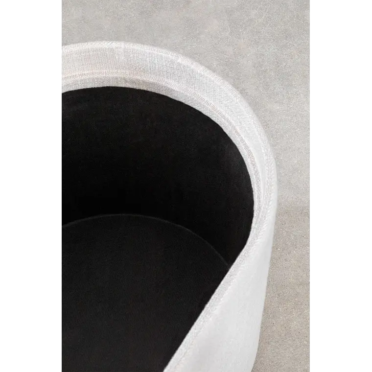 Banca de dormitorio Elara ovalado tapizado 6