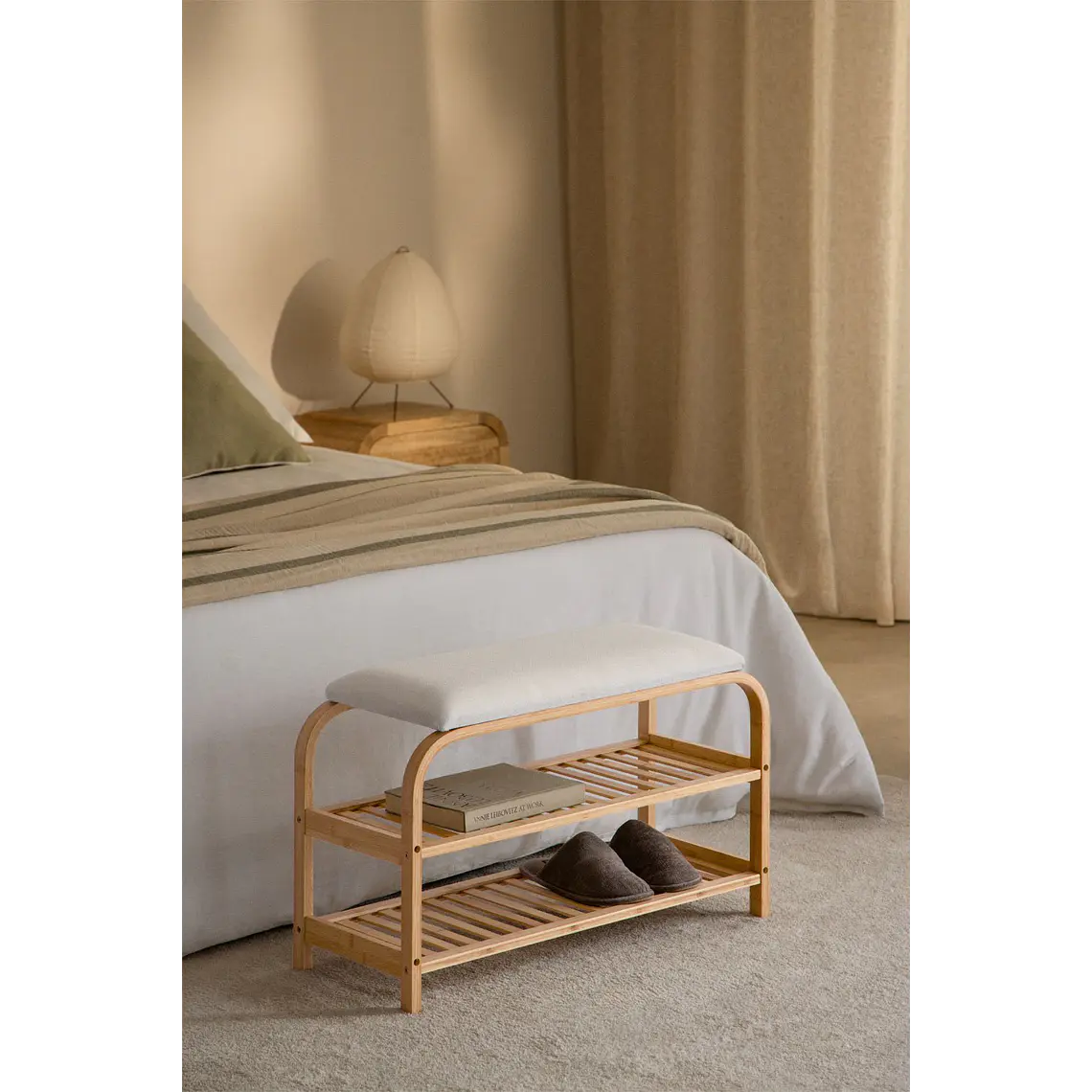 Banca de dormitorio Neria en madera 2