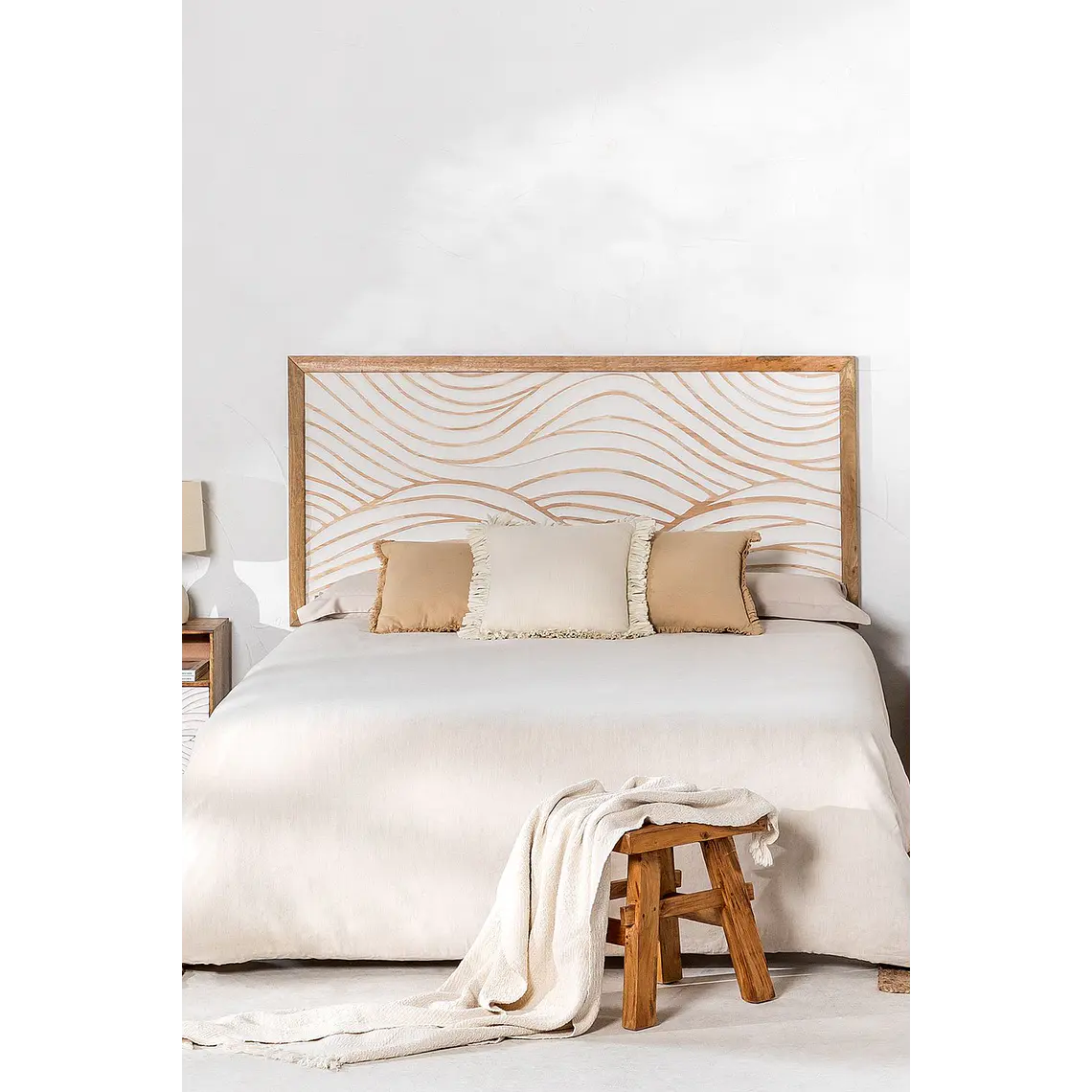 Cabecero Alira 150 cm en madera de mango 2