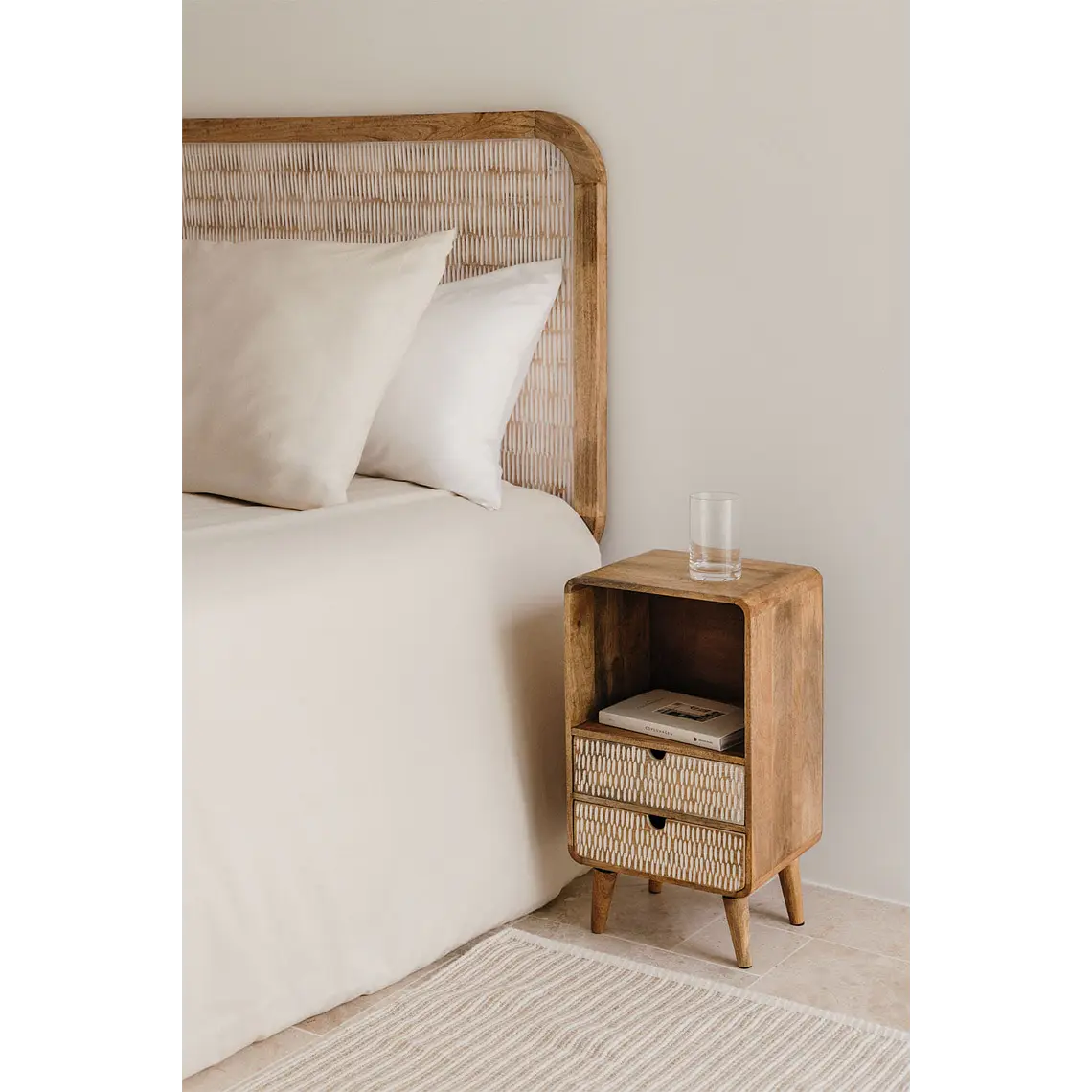 Cabecero Mirea 150 cm en madera de mango 2