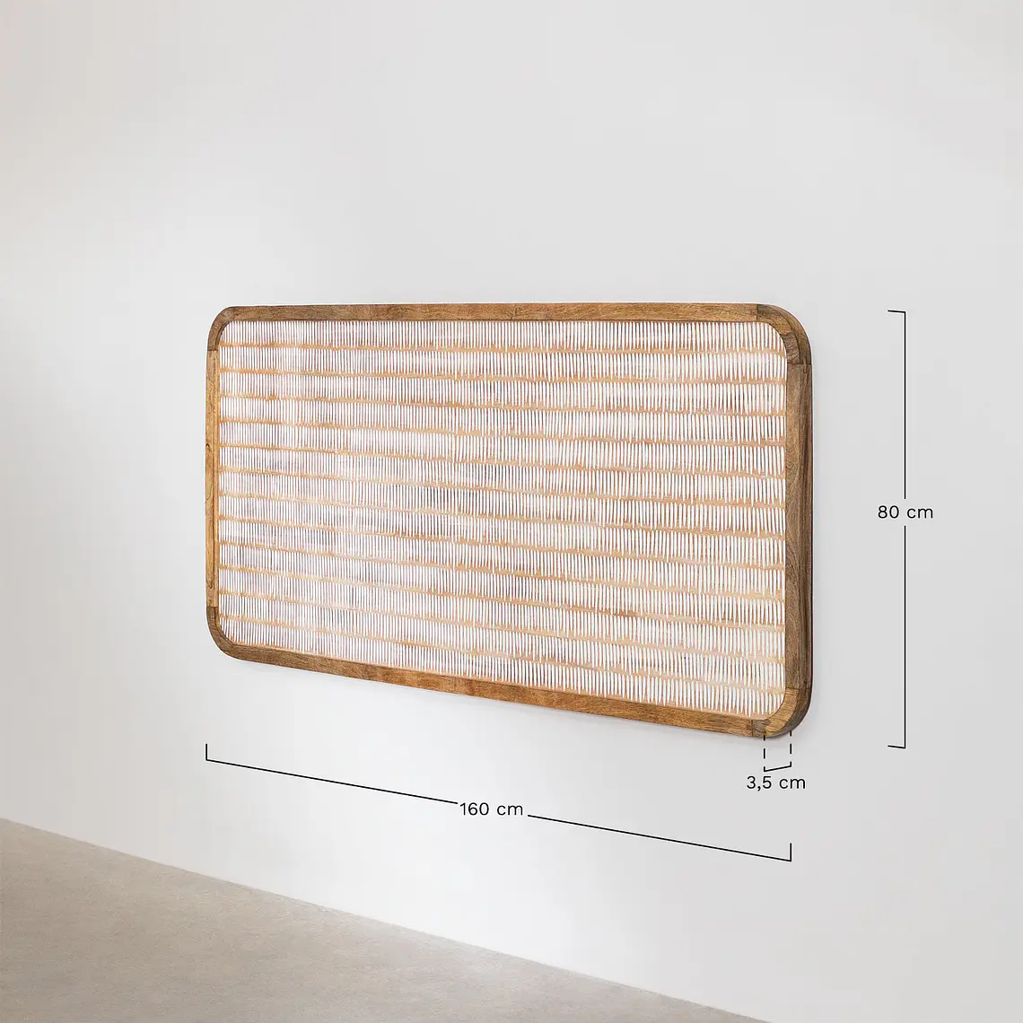 Cabecero Mirea 150 cm en madera de mango 10