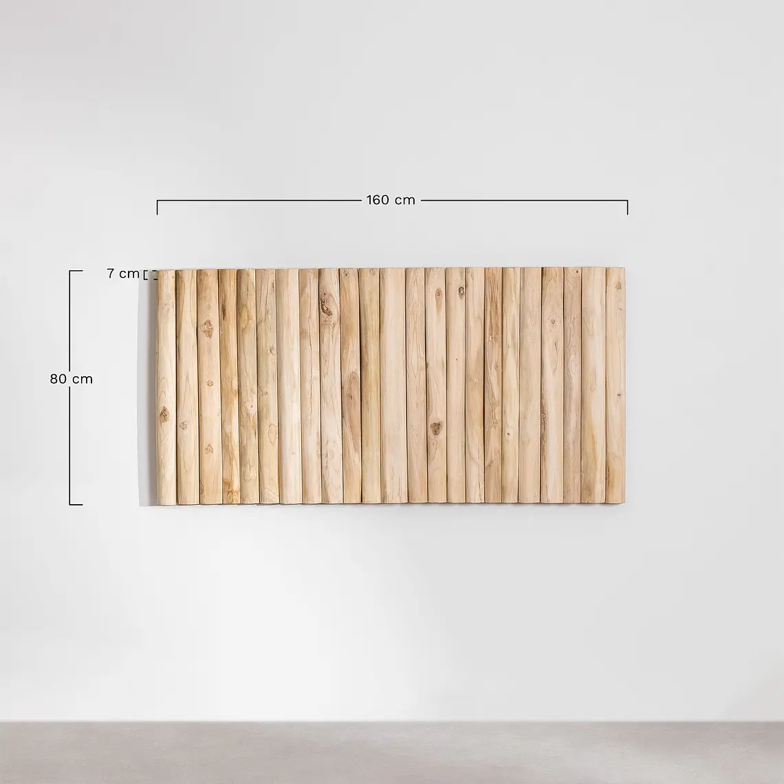 Cabecero Selia 150 cm en madera de teca 9