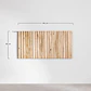 Cabecero Selia 150 cm en madera de teca - Miniatura 9