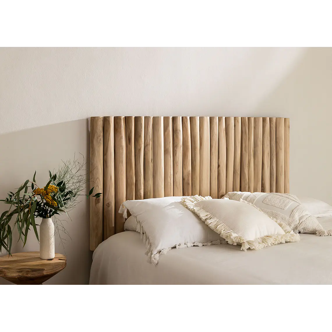 Cabecero Selia 150 cm en madera de teca 11