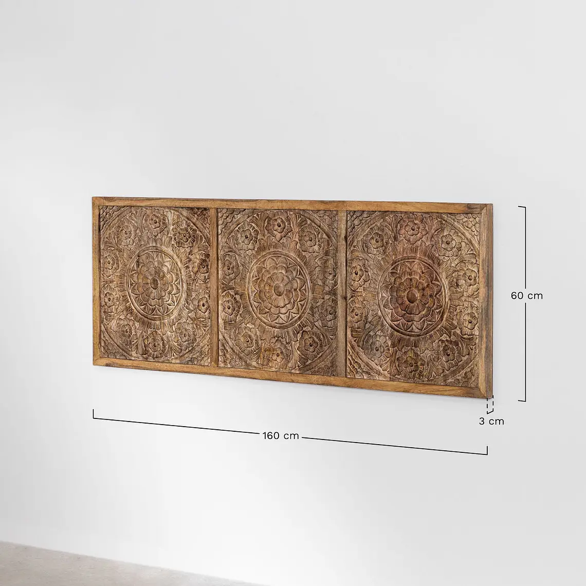 Cabecero Velin 150 cm en madera de mango 9