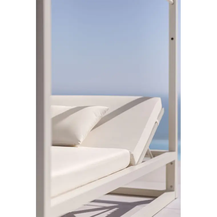 Cama balinesa reclinable en aluminio y tela Savia 3