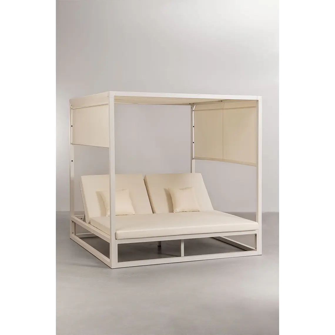 Cama balinesa reclinable en aluminio y tela Savia 4