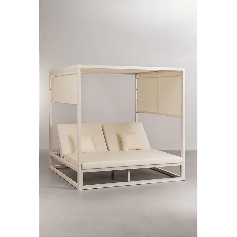 Cama balinesa reclinable en aluminio y tela Savia 4