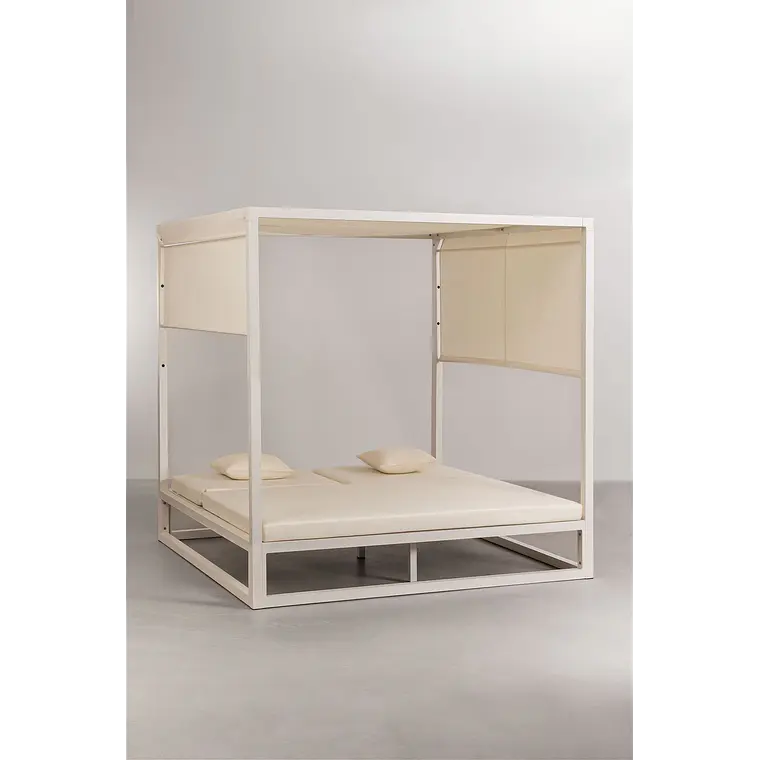 Cama balinesa reclinable en aluminio y tela Savia 5